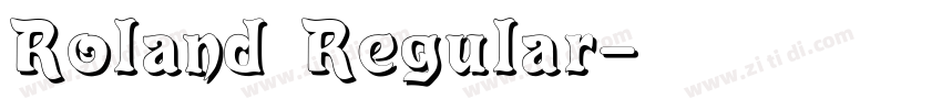 Roland Regular字体转换